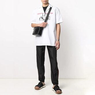 Pantalones deportivos/pantalones/joggers Off-White para hombre SS21 con logotipo, negros