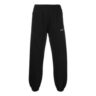 Pantalones deportivos/pantalones/joggers Off-White para hombre, temporada Otoño-Invierno 2022, color liso, versión negra