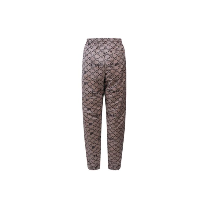 Pantalones deportivos/pantalones/joggers Off-White para hombre, temporada primavera-verano 2022, con estampado completo de letras, color beige