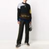 Pantalones deportivos/pantalones/joggers para hombre Off-White con logotipo y raya lateral, corte holgado, negros