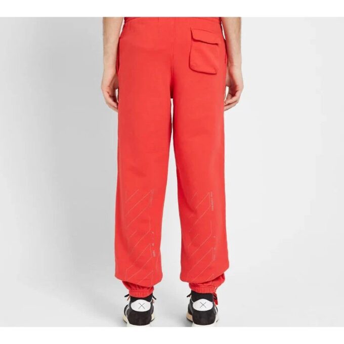 Pantalones deportivos/pantalones/joggers rojos con logo estampado Off-White para hombre