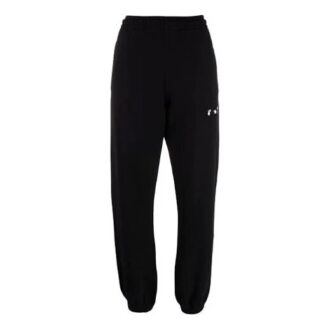 Pantalones deportivos/pantalones/pantalones de chándal Off-White para hombre SS21 con logotipo, negros