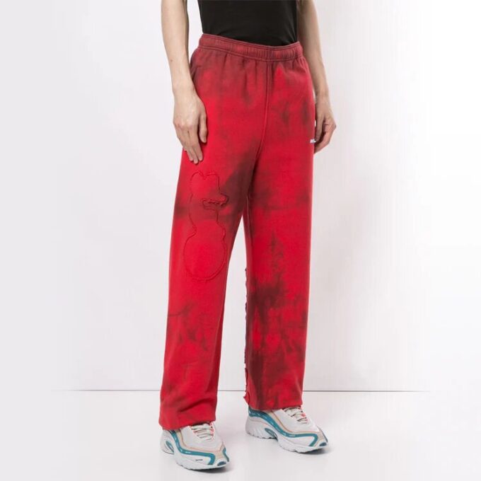 Pantalones deportivos/pantalones/pantalones de chándal para hombre Off-White en rojo tie-dye