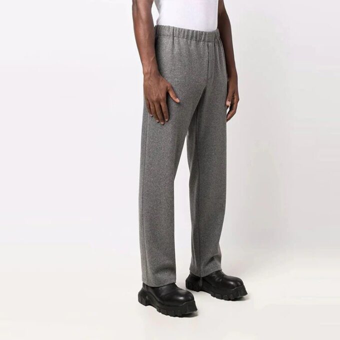 Pantalones deportivos rectos de color liso para hombre de Off-White, estilo casual, en gris