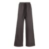 Pantalones deportivos rectos holgados de Off-White para hombre, de color liso con estampado de rayas, en gris