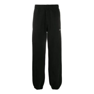 Pantalones deportivos rectos negros para hombre Off-White