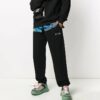 Pantalones deportivos rectos negros para hombre Off-White
