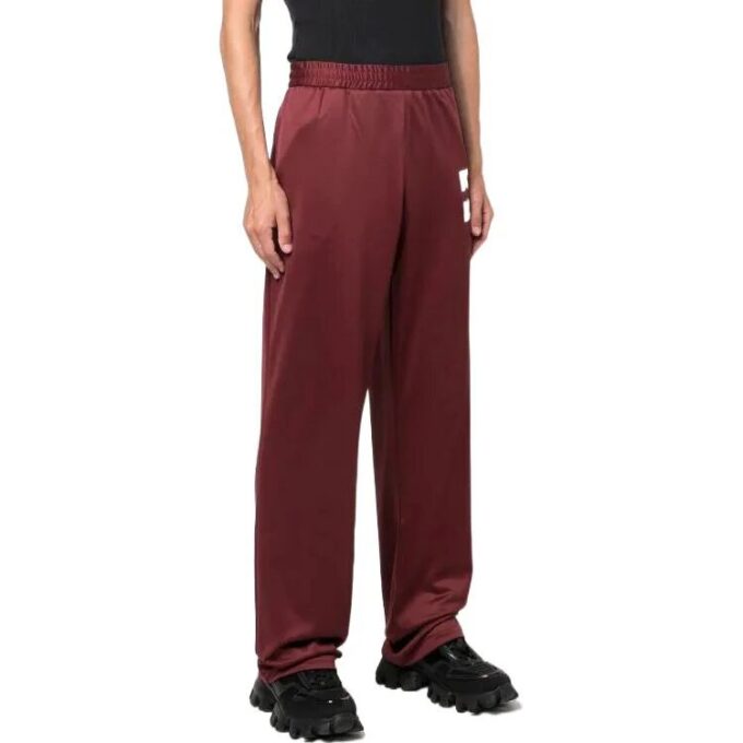 Pantalones deportivos rectos Off-White para hombre FW22 con estampado de Arrows, versión joggers, color rojo