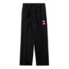Pantalones deportivos retro con logo de goma, negros