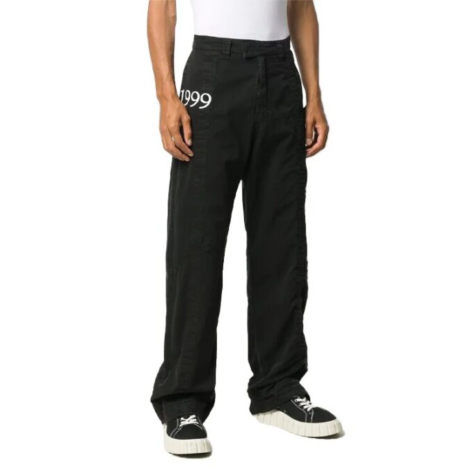 Pantalones estampados FW20 para hombre, negros
