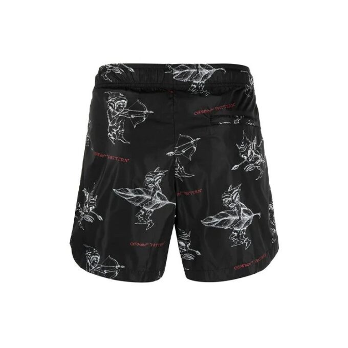 Pantalones estampados SS21, negros
