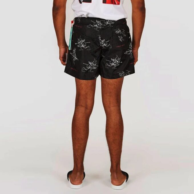 Pantalones estampados SS21, negros