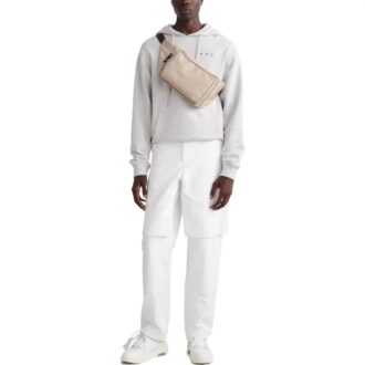 Pantalones informales de color liso Off-White para hombre, temporada otoño-invierno 2022, corte holgado, color blanco