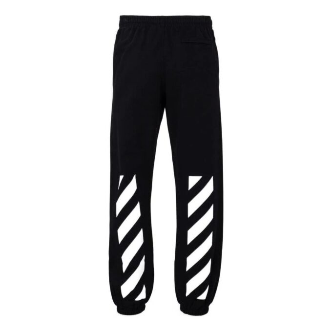 Pantalones informales de color liso para hombre Off-White SS22, color negro