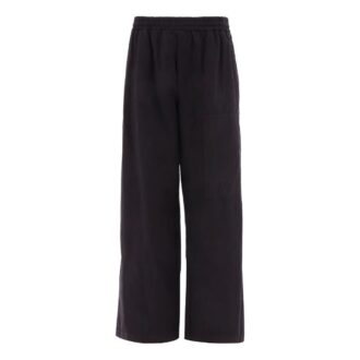 Pantalones informales de corte holgado con logotipo bordado Off-White para hombre, temporada FW22, color liso, negros