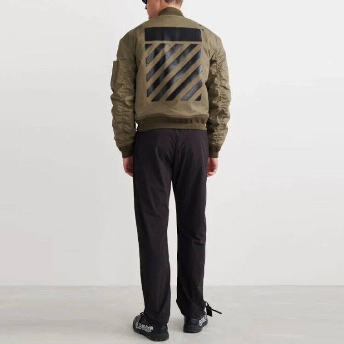 Pantalones informales de corte recto de color liso para hombre Off-White SS22, negros