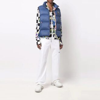 Pantalones informales de corte recto Off-White x Nike Crossover, de color liso con estampado de logotipo pequeño, en blanco