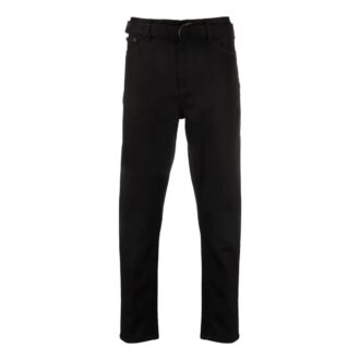 Pantalones informales de corte recto y cintura alta Off-White para hombre, temporada primavera-verano 2022, color liso, negros