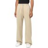 Pantalones informales de hombre Off-White FW22 con estampado de rayas y cordón, de corte recto, color beige