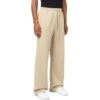 Pantalones informales de hombre Off-White FW22 con estampado de rayas y cordón, de corte recto, color beige