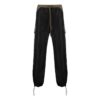 Pantalones informales de la colección primavera-verano 2022 «Negro-marrón»