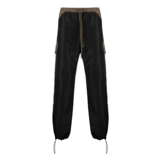 Pantalones informales de la colección primavera-verano 2022 «Negro-marrón»