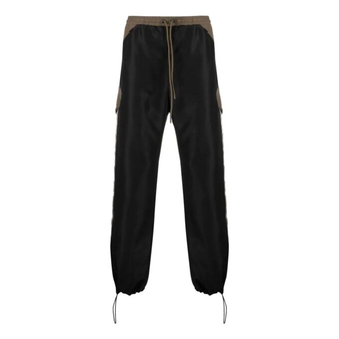 Pantalones informales de la colección primavera-verano 2022 «Negro-marrón»