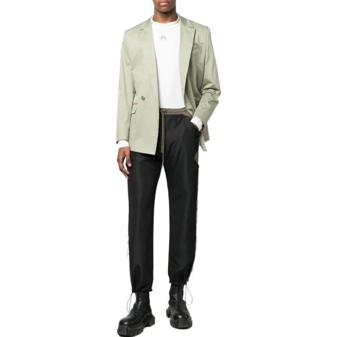Pantalones informales de la colección primavera-verano 2022 «Negro-marrón»