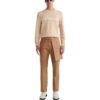Pantalones informales de traje Off-White para hombre FW22, color marrón