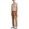Pantalones informales de traje Off-White para hombre FW22, color marrón