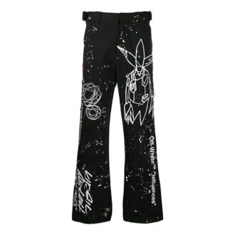 Pantalones informales Futura Crossover Printing, negros