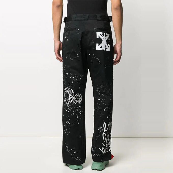 Pantalones informales Futura Crossover Printing, negros