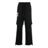 Pantalones informales Off-White para hombre FW22 con estampado de flechas, color negro