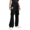 Pantalones informales Off-White para hombre FW22 con estampado de flechas, color negro