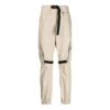 Pantalones informales Off-White para hombre FW22 de color liso con bolsillos grandes y cordones, versión beige