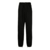 Pantalones informales rectos de hombre Off-White para la temporada de primavera-verano 2022, de color liso y cintura elástica, versión en negro