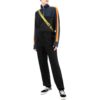 Pantalones informales rectos de hombre Off-White para la temporada de primavera-verano 2022, de color liso y cintura elástica, versión en negro