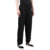 Pantalones informales rectos de hombre Off-White para la temporada de primavera-verano 2022, de color liso y cintura elástica, versión en negro