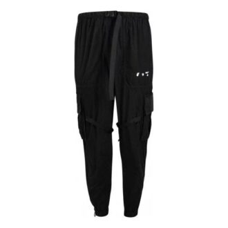 Pantalones largos cargo con logotipo Parachute SS21, negros