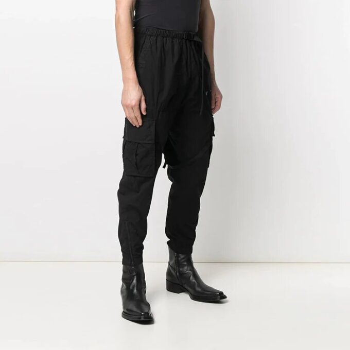 Pantalones largos cargo con logotipo Parachute SS21, negros