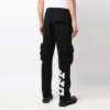 Pantalones largos cargo Off-White para hombre FW21 con logotipo alfabético, corte holgado, negros