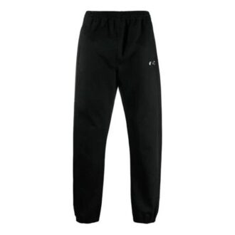 Pantalones largos casuales con logo SS21, negros