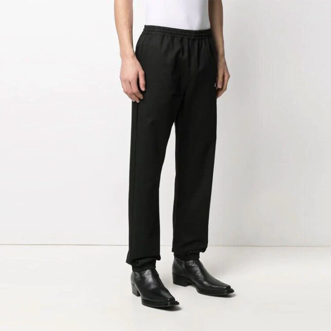 Pantalones largos casuales con logo SS21, negros