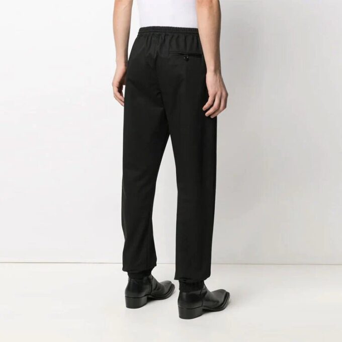 Pantalones largos casuales con logo SS21, negros