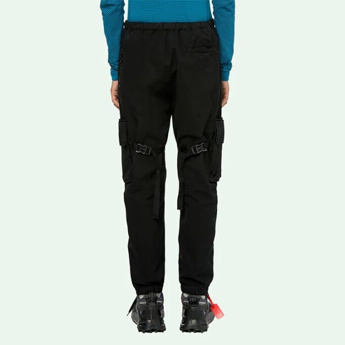Pantalones largos de cargo negros para hombre de Off-White