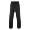 Pantalones largos de entrenamiento de nailon a rayas, negros