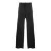 Pantalones largos de traje informal de color liso para hombre Off-White, corte holgado, negros