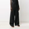 Pantalones largos de traje informal de color liso para hombre Off-White, corte holgado, negros