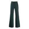 Pantalones largos de traje para hombre Off-White, corte holgado, verde oscuro
