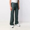 Pantalones largos de traje para hombre Off-White, corte holgado, verde oscuro